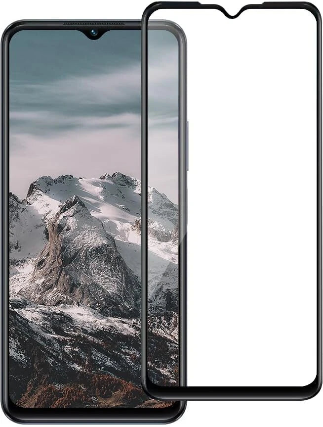 Super Premium Quality Tempered Glass Screen Guard Protector With Black Border Suitable For Vivo V21E 5G