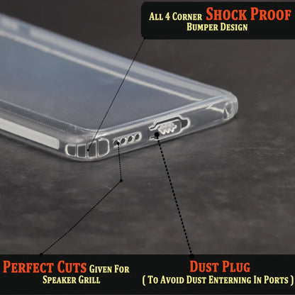 VAKIBO Super Premium Soft TPU Transparent Case With Dustplug,Side Grip,Corner Protection,lanyard Cuts,Camera Protection Suitable for Iqoo Z6 pro