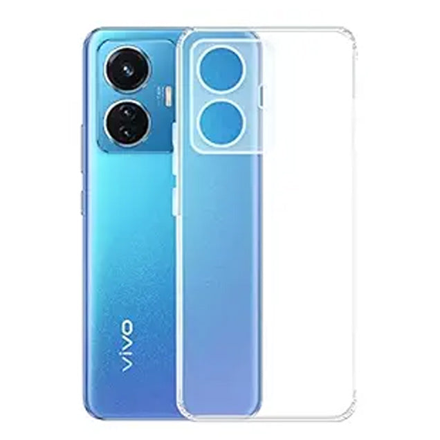 VAKIBO Super Premium Soft TPU Transparent Case With Dustplug,Side Grip,Corner Protection,lanyard Cuts,Camera Protection Suitable for Iqoo Z6 44W