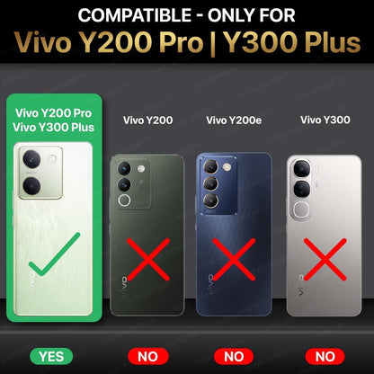 VAKIBO Super Premium Black Border Transparent Case With Corner Protection &Camera Protection Suitable for Vivo Y300 Plus