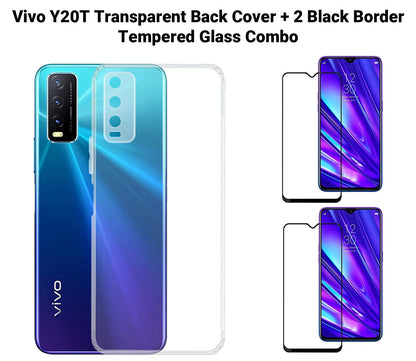 VAKIBO Super Premium Soft TPU Transparent Case With Dustplug,Side Grip,Corner Protection,lanyard Cuts,Camera Protection Suitable for Vivo Y20T