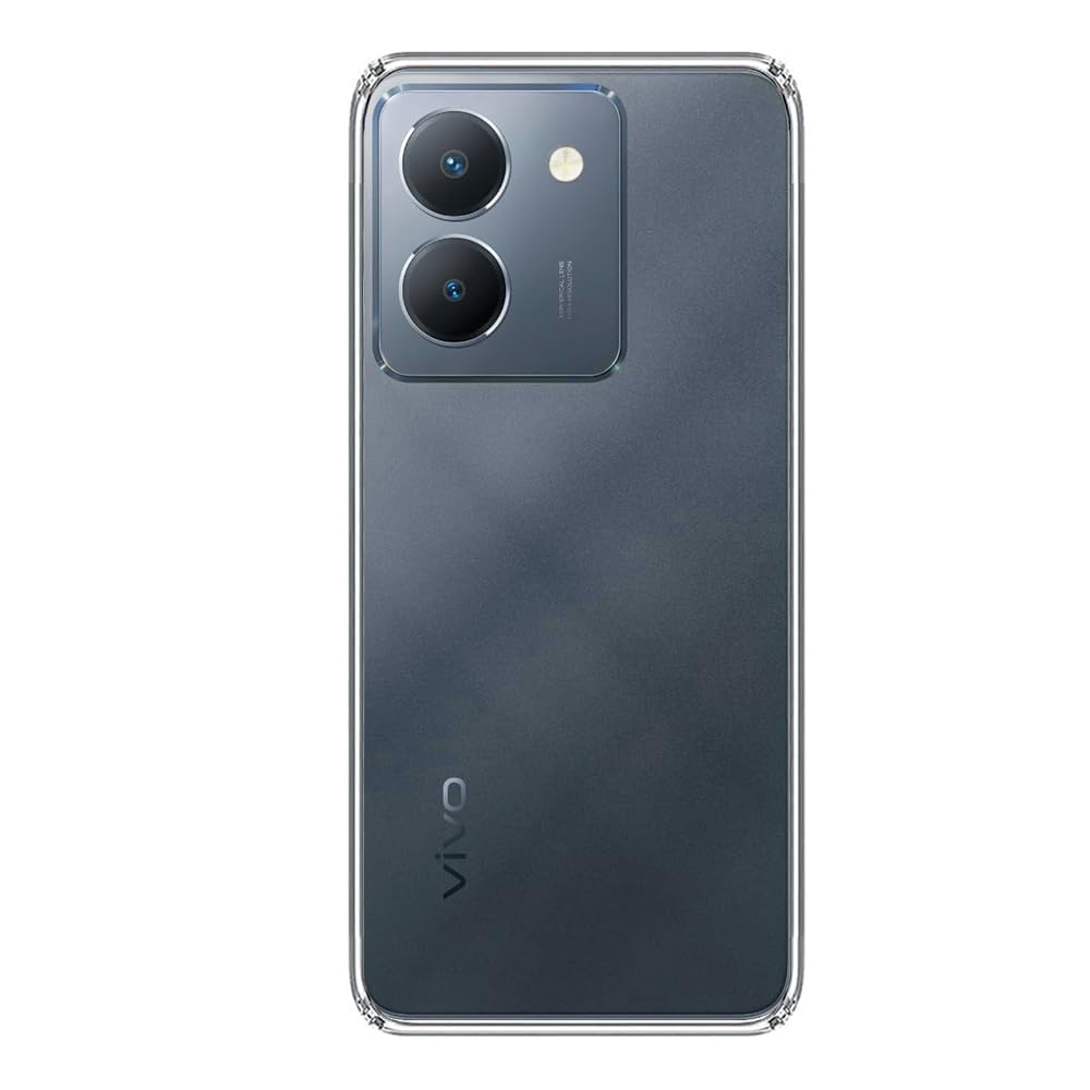 VAKIBO Premium Clear 1.5MM Thick Transparent Soft TPU Rubber Back Cover Case With Camera Protection Suitable for Vivo Y36