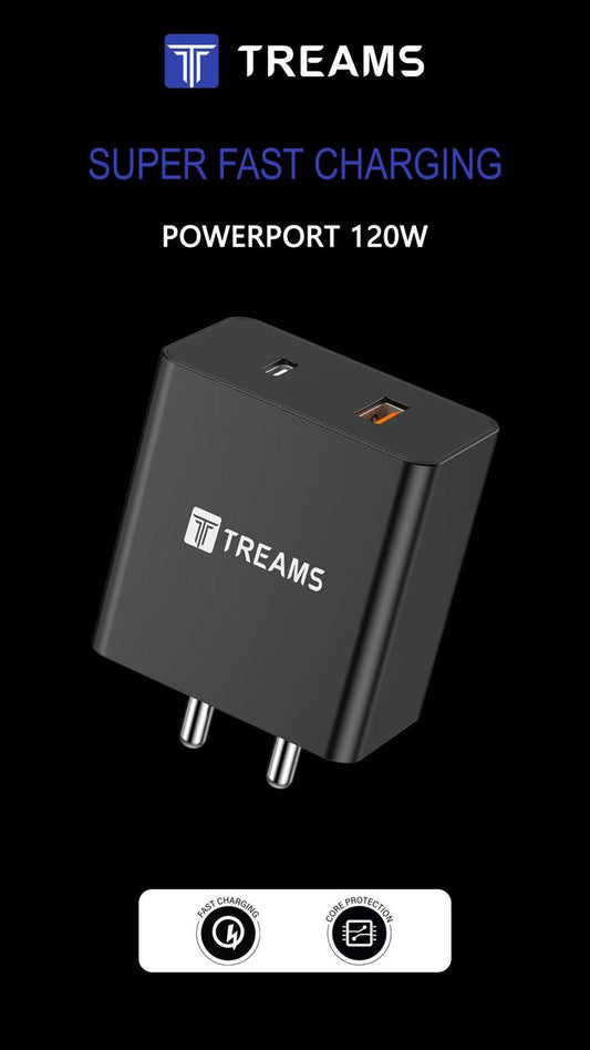 Treams CH 09 C TYPE Charger 120W 2 USB
