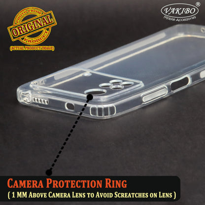 VAKIBO Super Premium Soft TPU Transparent Case With Dustplug,Side Grip,Corner Protection,lanyard Cuts,Camera Protection Suitable for Mi Poco M4 Pro 4G