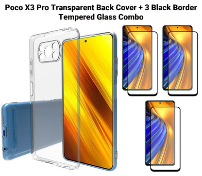VAKIBO Super Premium Soft TPU Transparent Case With Dustplug,Side Grip,Corner Protection,lanyard Cuts,Camera Protection Suitable for Poco X3 Pro