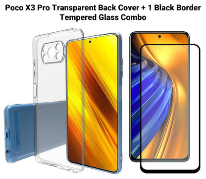 VAKIBO Super Premium Soft TPU Transparent Case With Dustplug,Side Grip,Corner Protection,lanyard Cuts,Camera Protection Suitable for Poco X3 Pro