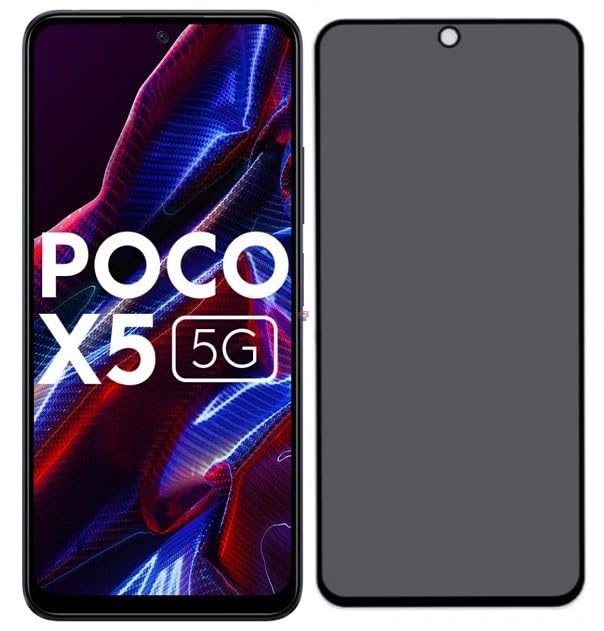 Super Premium Quality Tempered Glass Screen Guard Protector With Black Border Suitable For Mi Poco X5
