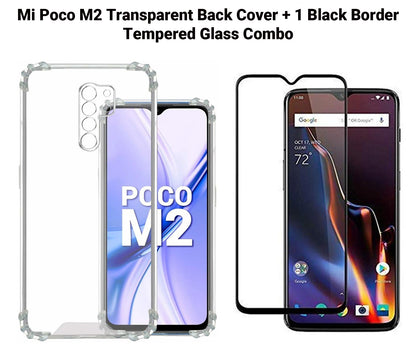 VAKIBO Super Premium Soft TPU Transparent Case With Dustplug,Side Grip,Corner Protection,lanyard Cuts,Camera Protection Suitable for Mi Poco M2