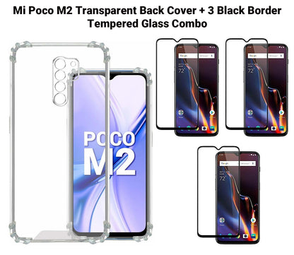 VAKIBO Super Premium Soft TPU Transparent Case With Dustplug,Side Grip,Corner Protection,lanyard Cuts,Camera Protection Suitable for Mi Poco M2