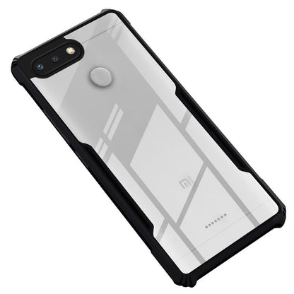 VAKIBO Parallax Design Black Coloured Made with Soft Rubber TPU Back Cover Case Camera Protection Ring Suitable for Mi Redmi 6
