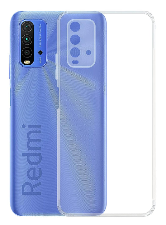VAKIBO Premium Clear 1.5MM Thick Transparent Soft TPU Rubber Back Cover Case With Camera Protection Suitable for Mi Redmi 9 Power