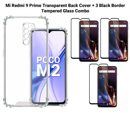 VAKIBO Super Premium Soft TPU Transparent Case With Dustplug,Side Grip,Corner Protection,lanyard Cuts,Camera Protection Suitable for Mi Redmi 9 Prime