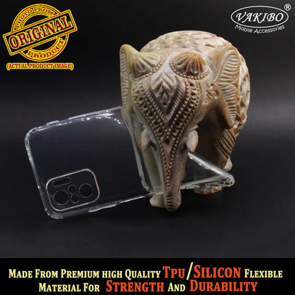 VAKIBO Super Premium Soft TPU Transparent Case With Dustplug,Side Grip,Corner Protection,lanyard Cuts,Camera Protection Suitable for Mi Redmi Note 10S