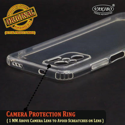 VAKIBO Super Premium Soft TPU Transparent Case With Dustplug,Side Grip,Corner Protection,lanyard Cuts,Camera Protection Suitable for Mi Redmi Note 10S