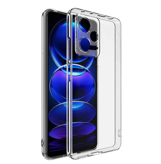 VAKIBO Super Premium Soft TPU Transparent Case With Dustplug,Side Grip,Corner Protection,lanyard Cuts,Camera Protection Suitable for Mi Redmi Note 12 Pro Plus