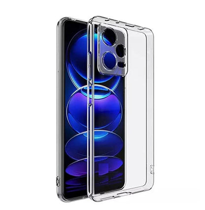 VAKIBO Super Premium Soft TPU Transparent Case With Dustplug,Side Grip,Corner Protection,lanyard Cuts,Camera Protection Suitable for Mi Redmi Note 12 Pro