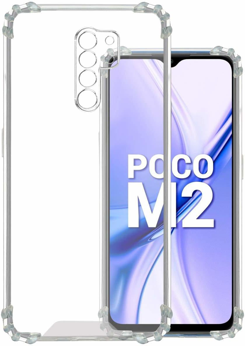 VAKIBO Super Premium Soft TPU Transparent Case With Dustplug,Side Grip,Corner Protection,lanyard Cuts,Camera Protection Suitable for Mi Redmi 9 Prime