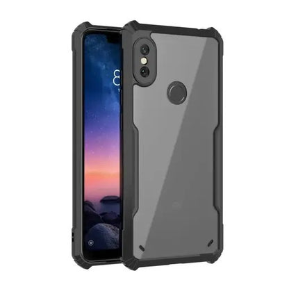 VAKIBO Best Selling Black and Transparent Back Cover Case Made With Soft TPU and Acrylic With 4 Corner and Camera Protection Suitable for Apple iPhone X