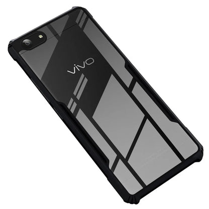 VAKIBO Super Premium Black Border Transparent Case With Corner Protection & Camera Protection Suitable for Vivo Y53