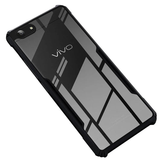 VAKIBO Super Premium Black Border Transparent Case With Corner Protection & Camera Protection Suitable for Vivo Y53