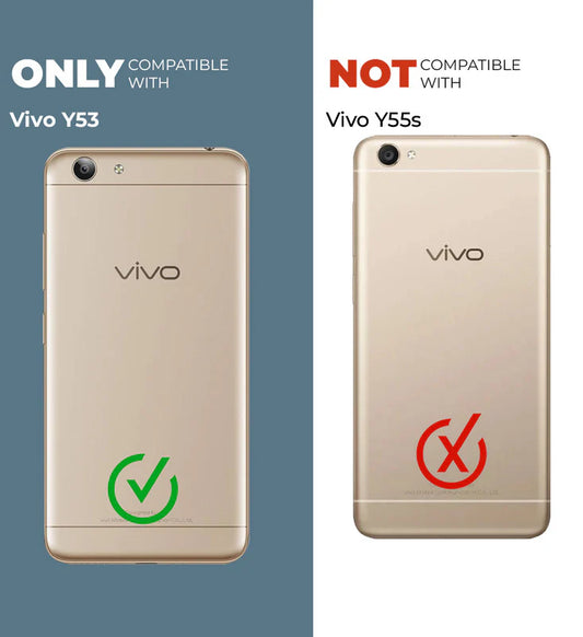 VAKIBO Super Premium Black Border Transparent Case With Corner Protection & Camera Protection Suitable for Vivo Y53