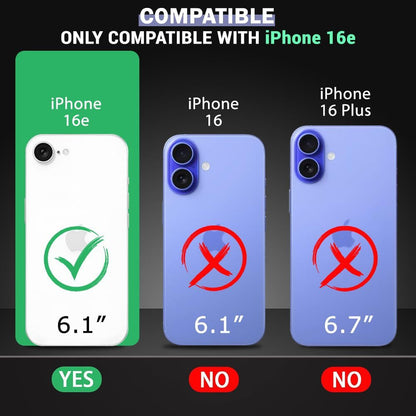 VAKIBO Premium Clear 1.5MM Thick Transparent Soft TPU Rubber Back Cover Case With Camera Protection Suitable for Apple iPhone 16E