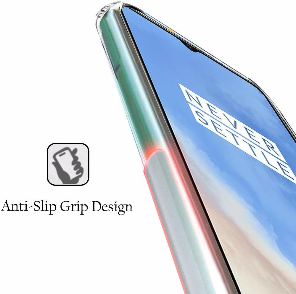 VAKIBO Super Premium Soft TPU Transparent Case With Dustplug,Side Grip,Corner Protection,lanyard Cuts,Camera Protection Suitable for Oneplus 6