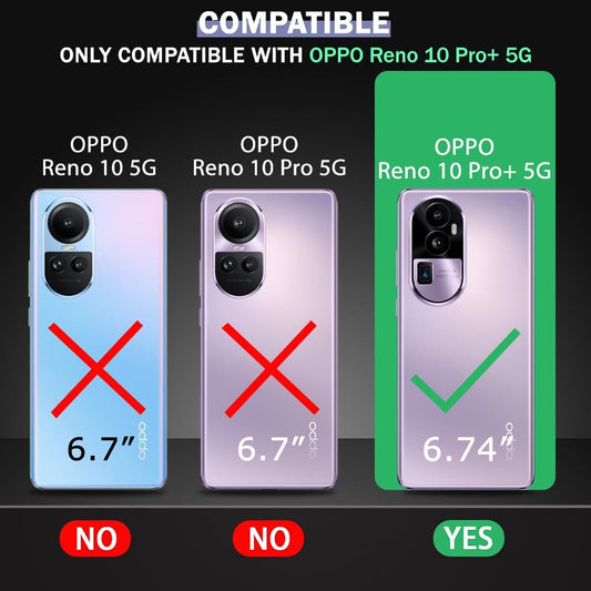 VAKIBO Best Selling Black and Transparent Back Cover Case Made With Soft TPU and Acrylic With 4 Corner and Camera Protection Suitable for Oppo Reno 10 Pro Plus