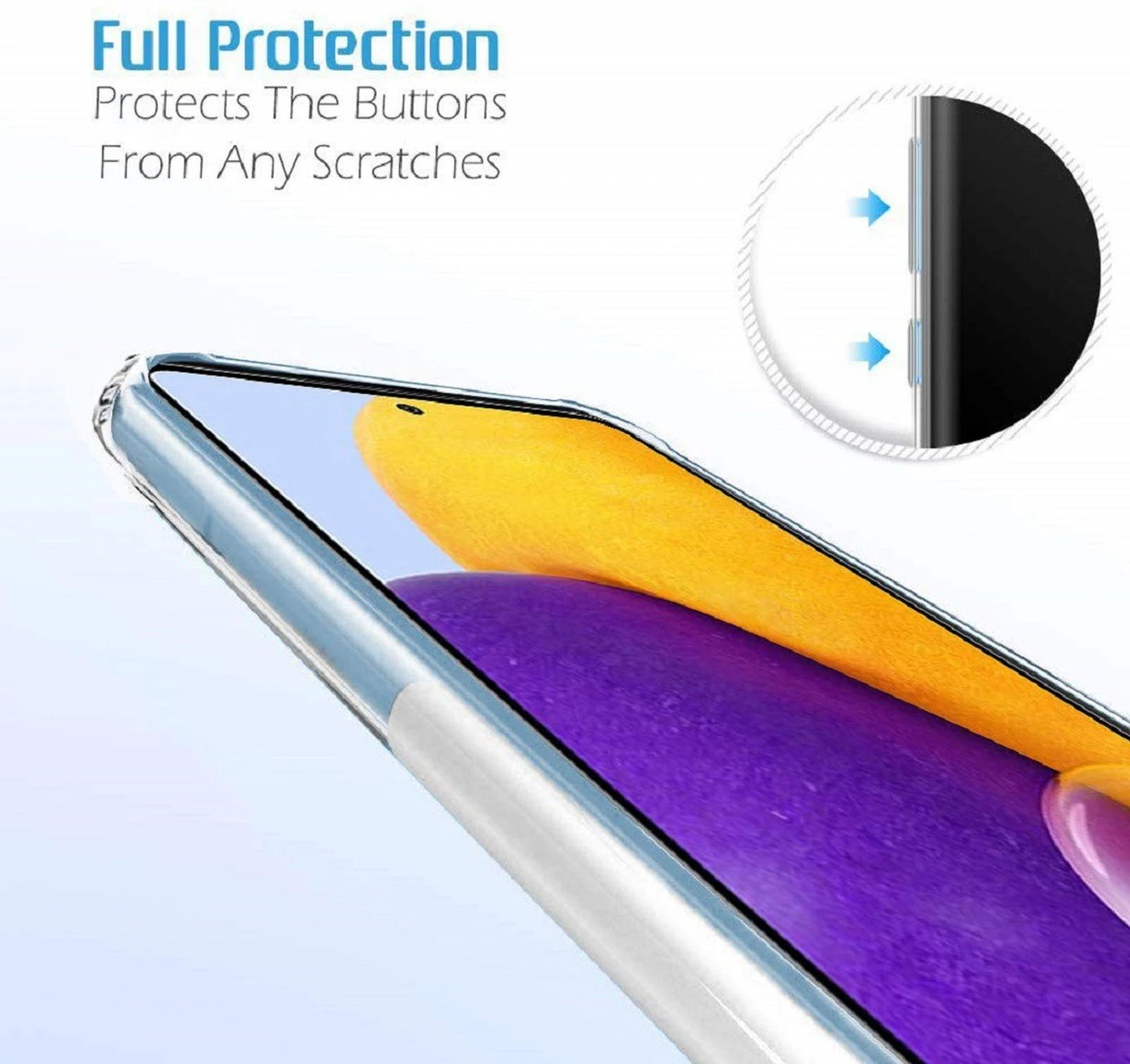 VAKIBO Premium Clear 1.5MM Thick Transparent Soft TPU Rubber Back Cover Case With Camera Protection Suitable for Oppo A15