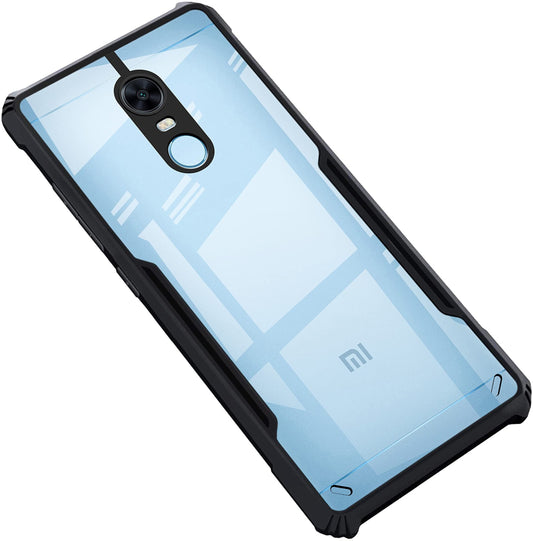 VAKIBO Super Premium Black Border Transparent Case With Corner Protection & Camera Protection Suitable for Mi Redmi Note 4