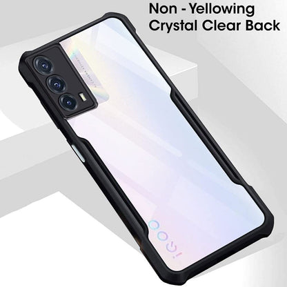 VAKIBO Super Premium Black Border Transparent Case With Corner Protection & Camera Protection Suitable for iQOO Z5