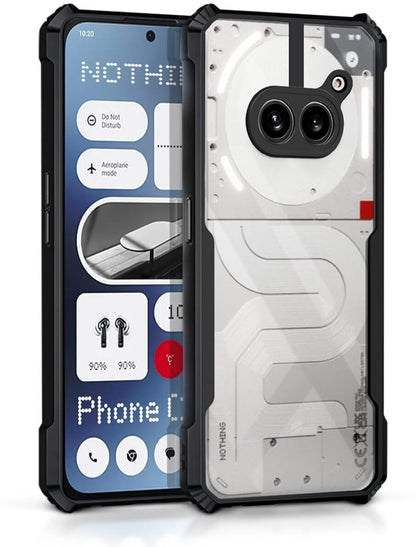 VAKIBO Super Premium Black Border Transparent Case With Corner Protection & Camera Protection Suitable for Nothing Phone 2A
