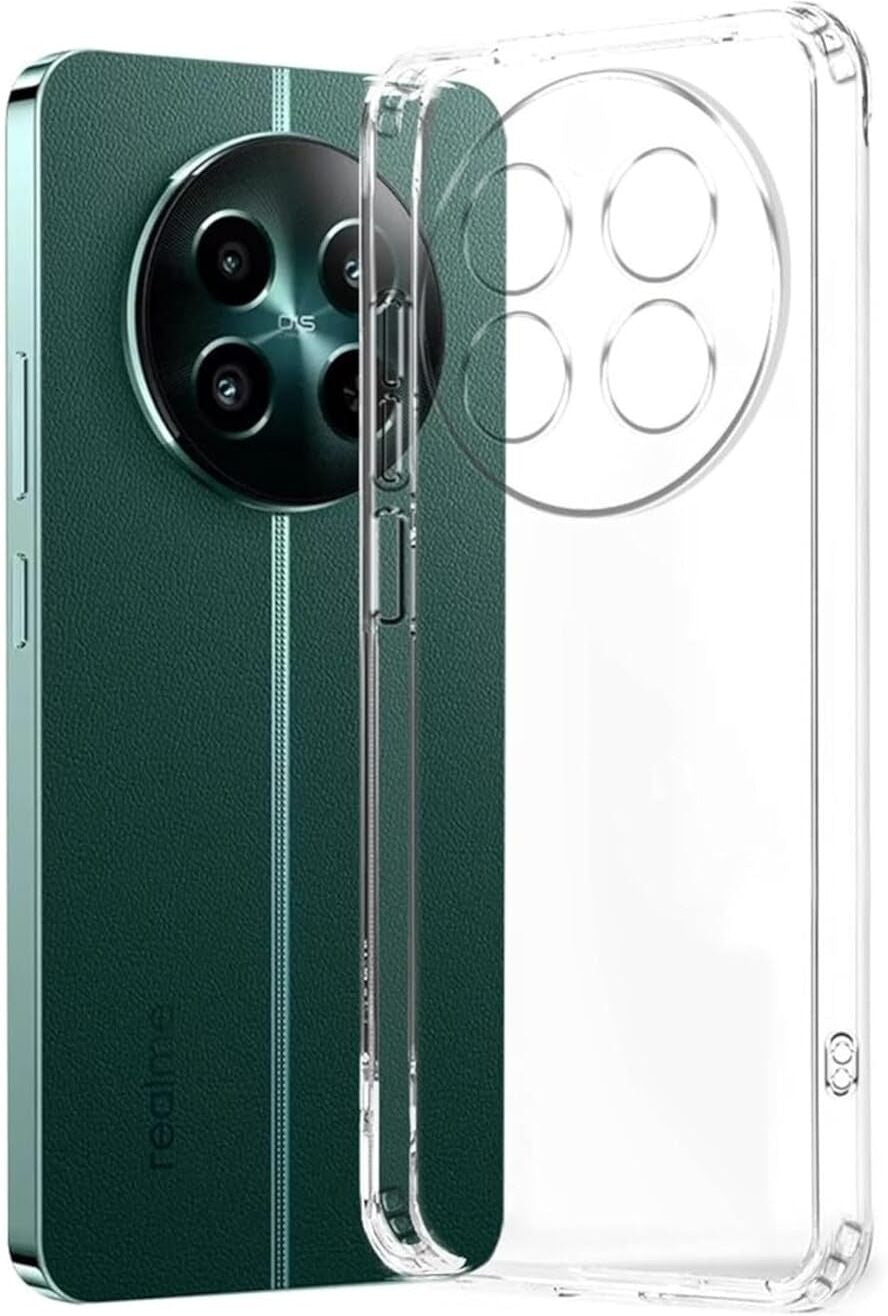 VAKIBO Premium Clear 1.5MM Thick Transparent Soft TPU Rubber Back Cover Case With Camera Protection Suitable for Realme C63 5G