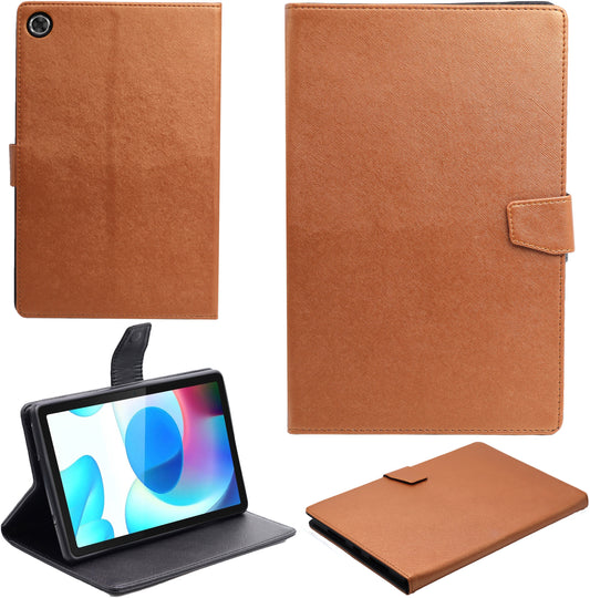 VAKIBO Mercury Premium Copper Coloured made With Canvas and TPU Flip Cover Case Suitable for Realme Pad 10.4