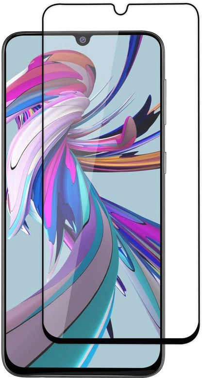 Super Premium Quality Tempered Glass Screen Guard Protector With Black Border Suitable For MI Redmi 9 Power