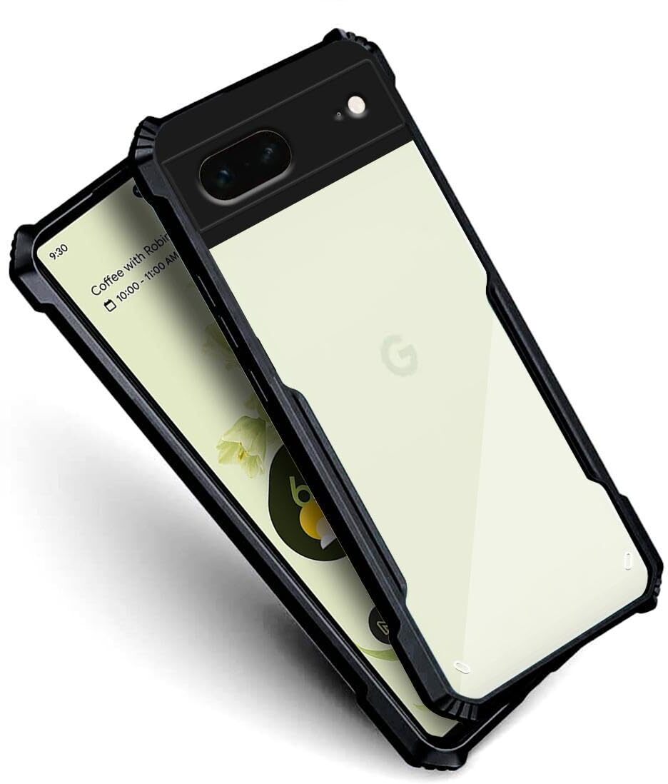 VAKIBO Super Premium Black Border Transparent Case With Corner Protection & Camera Protection Suitable for Google Pixel 7 Pro