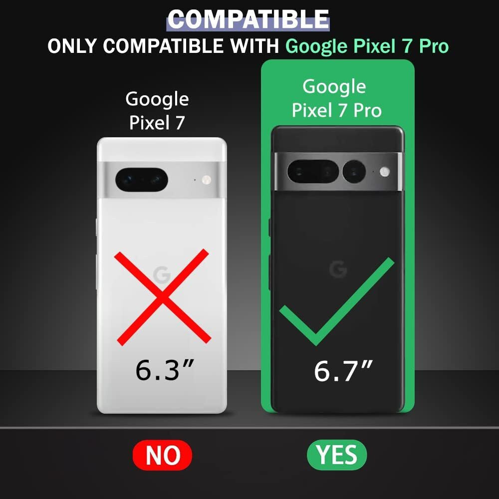 VAKIBO Premium Clear 1.5MM Thick Transparent Soft TPU Rubber Back Cover Case With Camera Protection Suitable for Google Pixel 7 Pro
