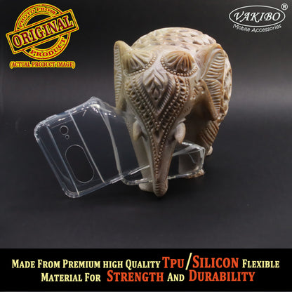 VAKIBO Super Premium Soft TPU Transparent Case With Dustplug,Side Grip,Corner Protection,lanyard Cuts,Camera Protection Suitable for Google Pixel 8