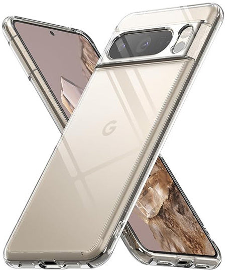 VAKIBO Super Premium Soft TPU Transparent Case With Dustplug,Side Grip,Corner Protection,lanyard Cuts,Camera Protection Suitable for Google Pixel 8 Pro