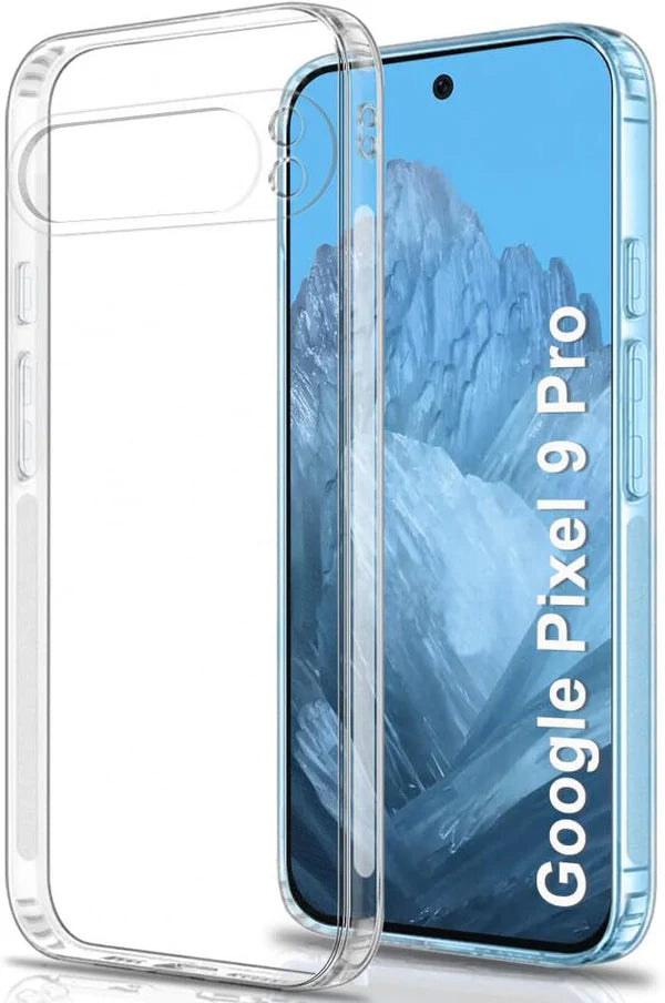 VAKIBO Premium Clear 1.5MM Thick Transparent Soft TPU Rubber Back Cover Case With Camera Protection Suitable for Google Pixel 9 Pro