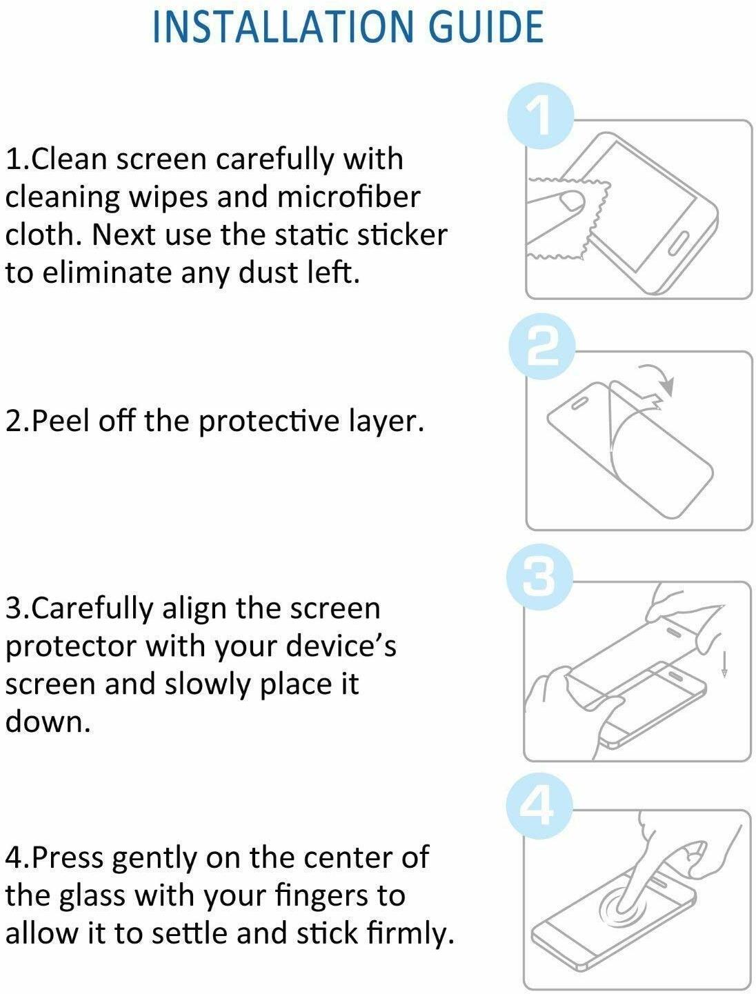 Super Premium Quality Tempered Glass Screen Guard Protector With Black Border Suitable For Oppo F15