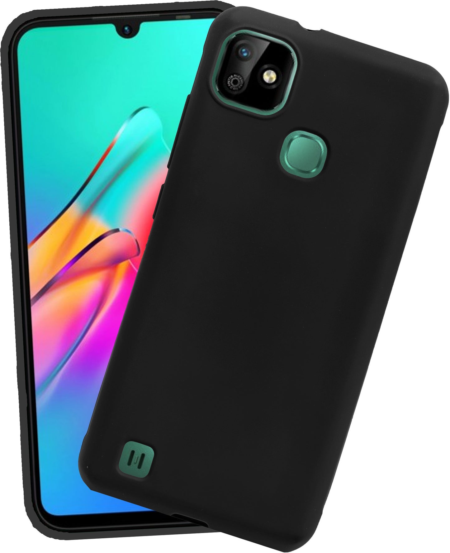 VAKIBO Matte Frosted Black Coloured Soft TPU Back Cover Case Suitable for Infinix Smart HD 2021
