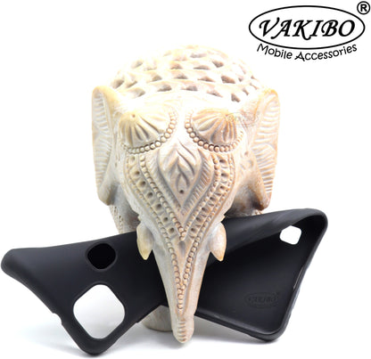 VAKIBO Matte Frosted Black Coloured Soft TPU Back Cover Case Suitable for Infinix Smart HD 2021