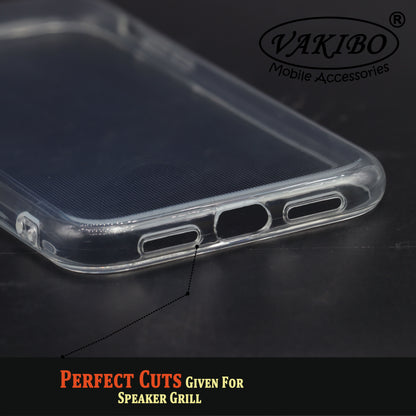 VAKIBO Premium Clear 2MM Thick Transparent Soft TPU Rubber Back Cover Case With Camera Protection Suitable for iPhone 11