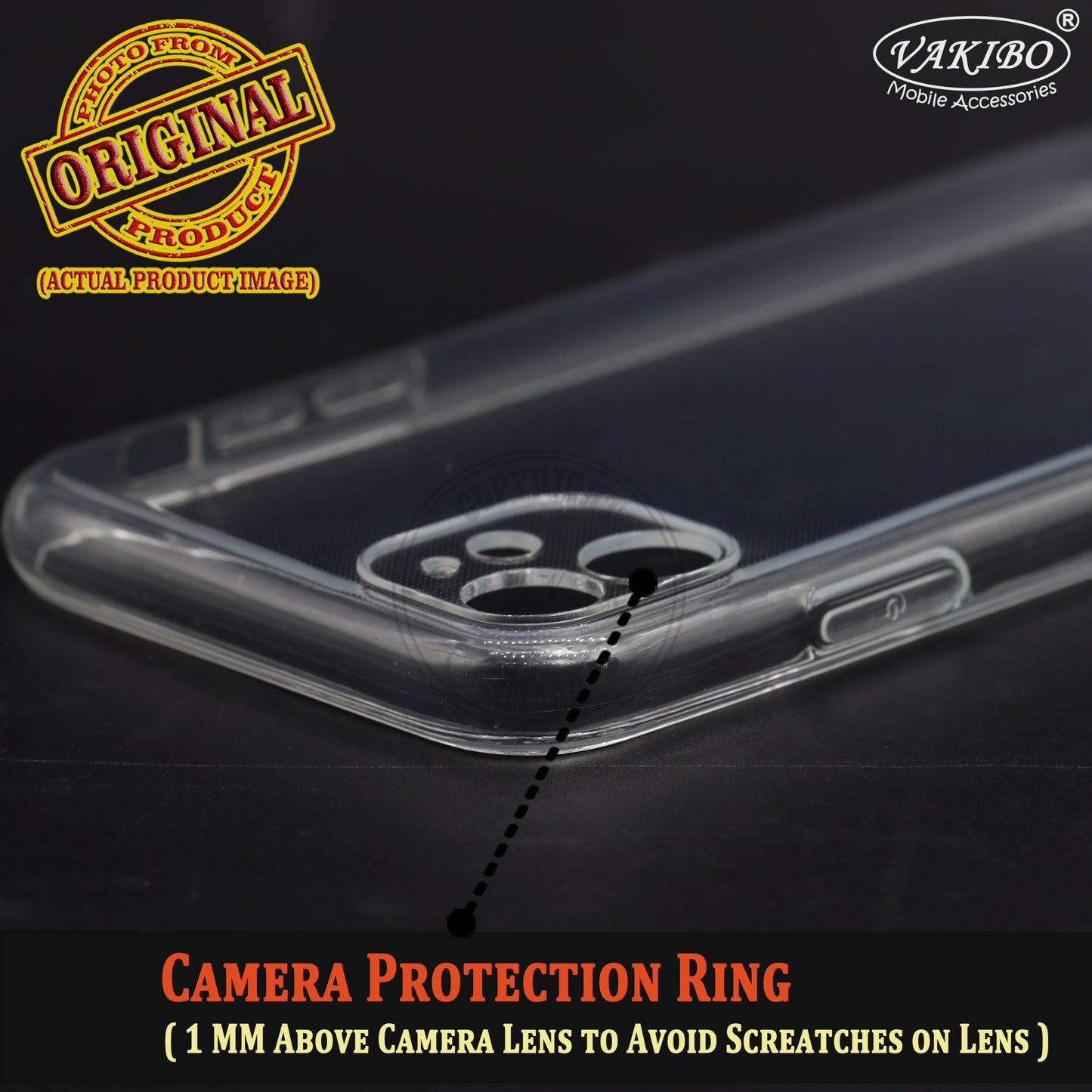 VAKIBO Premium Clear 2MM Thick Transparent Soft TPU Rubber Back Cover Case With Camera Protection Suitable for iPhone 11