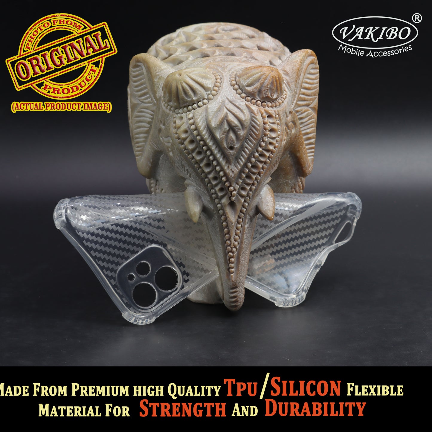 VAKIBO Transparent Back Cover Case Suitable for iPhone 11