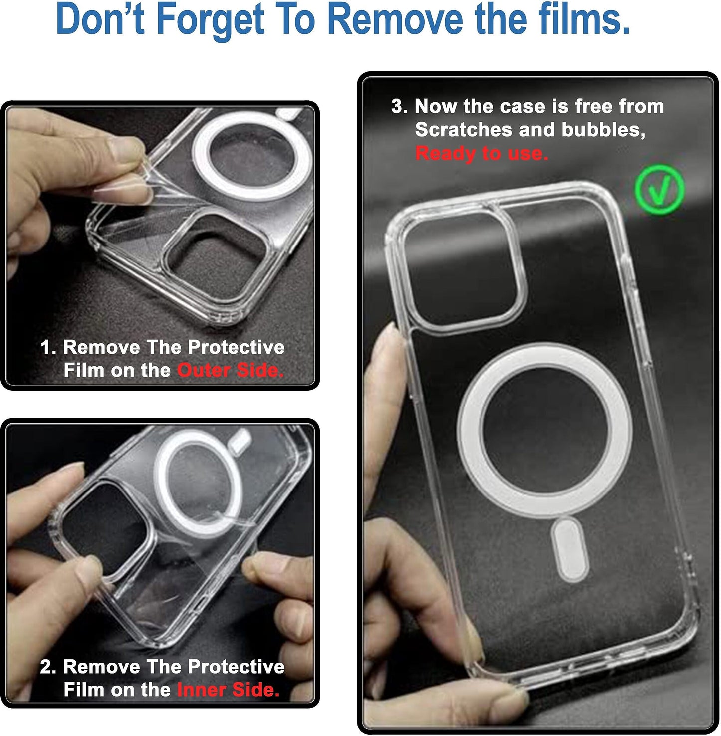 VAKIBO Megnatic Magsafe White Coloured Soft with Hard back Back Cover Case With Camera Protection Ring Suitable for iPhone 11