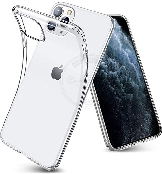 VAKIBO Premium Clear 2MM Thick Transparent Soft TPU Rubber Back Cover Case With Camera Protection Suitable for Apple iPhone 11 Pro