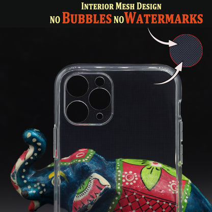 VAKIBO Premium Clear 2MM Thick Transparent Soft TPU Rubber Back Cover Case With Camera Protection Suitable for Apple iPhone 11 Pro