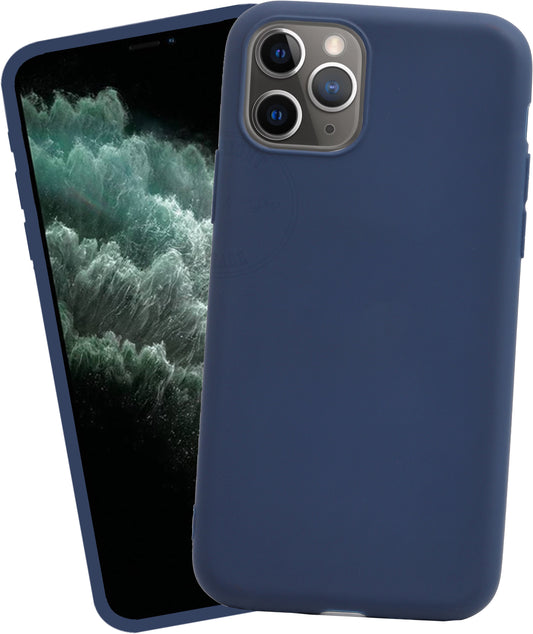 VAKIBO 1.2 MM Thick Blue Coloured Soft TPU Rubber Back Cover Case With Camera Protection Ring Suitable for Apple iPhone 11 Pro